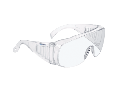 Monoart Schutzbrille Light mit Seitenschutz und Belüftungsschlitzen.